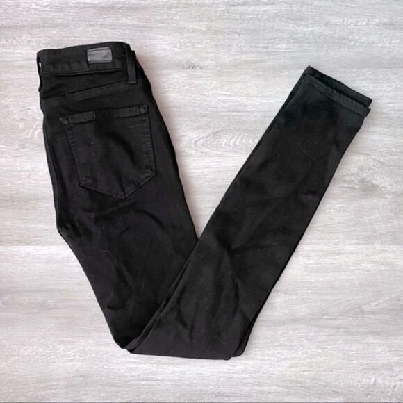 PAIGE Verdugo Black Ultra Skinny Jeans 25 - Picture 2 of 5
